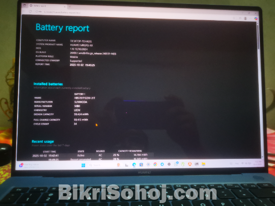 huawei matebook x pro mrgfg-x i7 13th gen